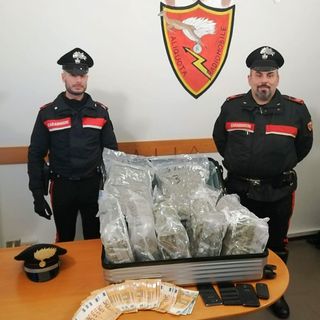 Pavia: fermato per un controllo dai carabinieri fugge a piedi, poi spunta una valigia con circa 8 chili di marijuana