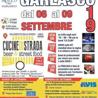 Venerdì parte a Garlasco la tradizionale Sagra di Settembre