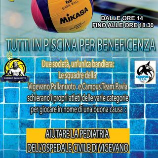 La Pallanuoto Vigevano scende in vasca per beneficenza