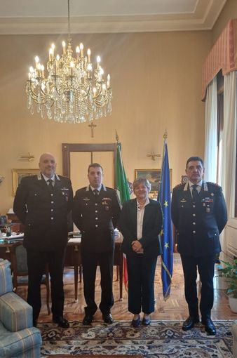 Pavia, il prefetto De Carlini ha incontrato il nuovo comandante della compagnia di Vigevano