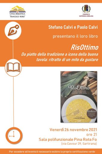 Sartirana: arriva RisOttimo con Stefano e Paolo Calvi