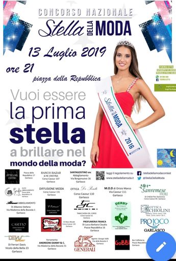 Garlasco questa sera ospita la tappa decisiva di &quot;Stella della moda&quot;