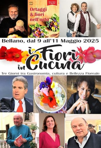 A Bellano (LC) dal 9 all’11 maggio i fiori saranno protagonisti anche in tavola