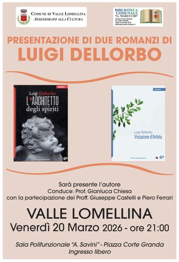 Valle, presentazione di due libri dello scrittore Luigi Dellorbo