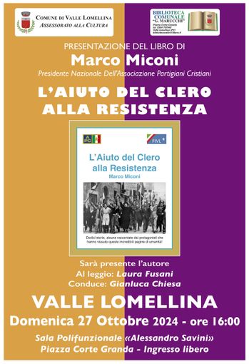 Valle: alla biblioteca &quot;Marucchi&quot; la presentazione del libro &quot;L'aiuto del Clero alla Resistenza&quot;