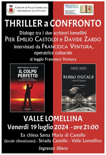 Valle: “Thriller a confronto” alla biblioteca "Marucchi", con Francesca Ventura