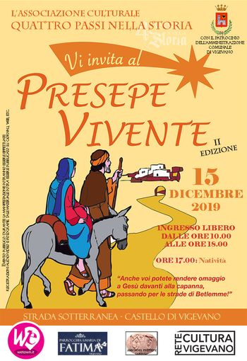 Vigevano, in strada sotterranea il "Presepe Vivente" Vigevano, in strada sotterranea il "Presepe Vivente"