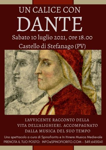 Borgo Priolo, &quot;Un calice con Dante&quot; al Castello di Stefanago