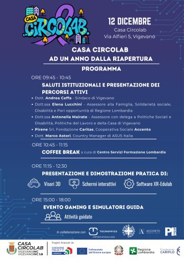 Vigevano: a Casa Circolab presentazione dei percorsi attivi, dimostrazioni e gaming con visori e simulatori di guida
