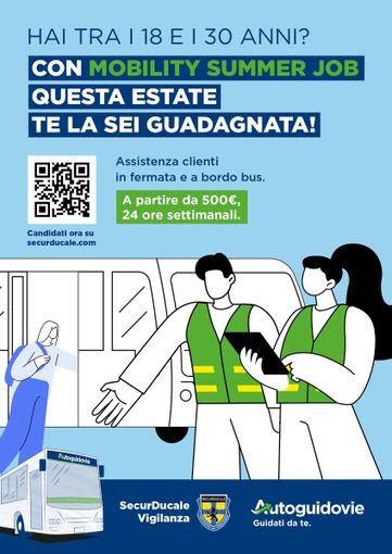 Autoguidovie crede nei giovani under 30 e lancia il programma “Mobility Summer Job” per offrire lavoro in estate come assistente ai clienti in Lombardia