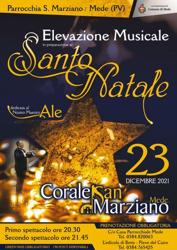Mede: torna il concerto di Natale della Corale San Marziano nel ricordo di Alessandro Sonvico Mede: torna il concerto di Natale della Corale San Marziano nel ricordo di Alessandro Sonvico
