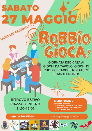 "Robbio Gioca", è tutto pronto per la terza edizione "Robbio Gioca", è tutto pronto per la terza edizione