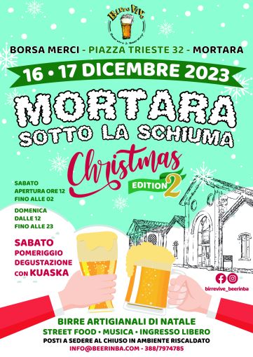 “Mortara sotto la schiuma” si prepara a vivere la sua seconda edizione natalizia in Borsa Merci