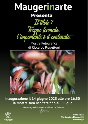 La fotografia di Riccardo Pravettoni protagonista del secondo appuntamento di “Maugeri In Arte”