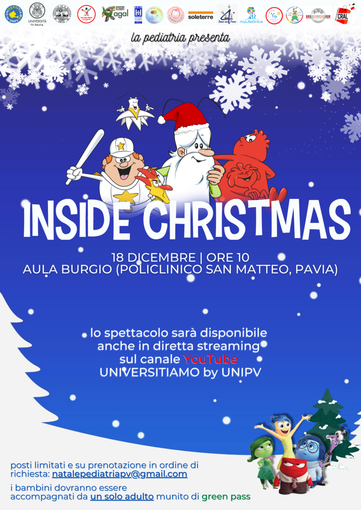 Pavia, al San Matteo torna la tradizionale festa di Natale per i bambini della clinica pediatrica