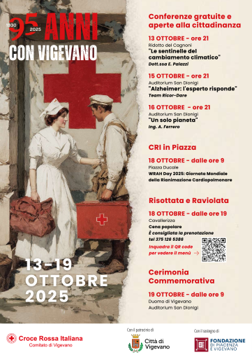 Al via le celebrazioni per i 95 anni della Croce Rossa Comitato Vigevano Al via le celebrazioni per i 95 anni della Croce Rossa Comitato Vigevano