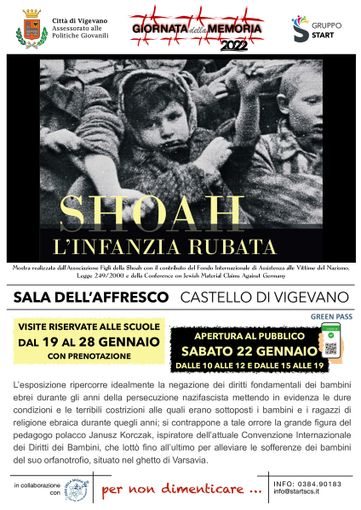 Vigevano: al via la mostra &quot;Shoah - l'infanzia rubata&quot;