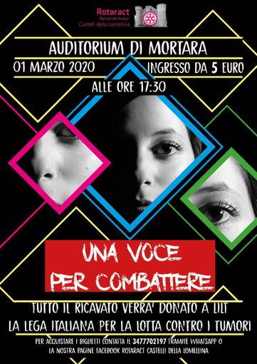 Il Rotaract Castelli della Lomellina porta in scena “Una Voce per Combattere”