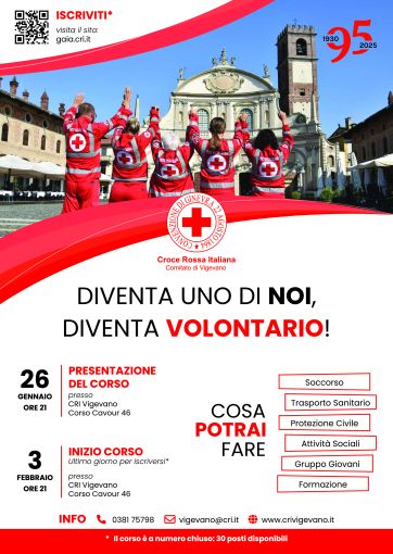 Vigevano, nuovo corso di accesso in Croce Rossa