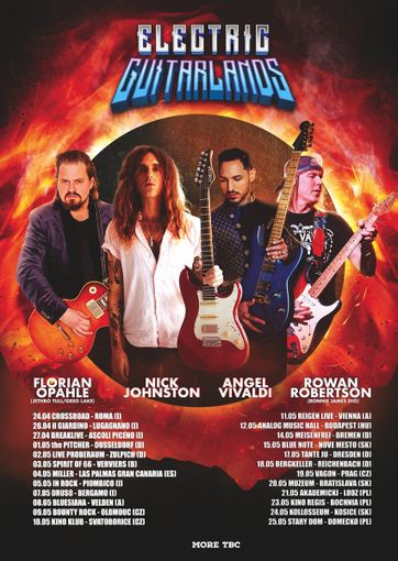 Il tour di Electric Guitarlands 2 infiamma l'Italia e l'Europa con Florian Opahle, Angel Vivaldi, Nick Johnston e Rowan Robertson Il tour di Electric Guitarlands 2 infiamma l'Italia e l'Europa con Florian Opahle, Angel Vivaldi, Nick Johnston e Rowan Robertson