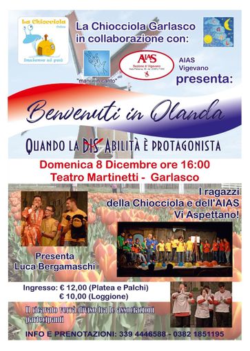 Garlasco: al teatro Martinetti spettacolo di beneficenza a favore della “Chiocciola” e dell’Aias di Vigevano