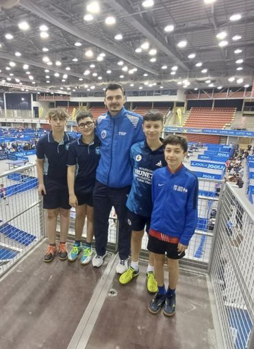 Alessandro Peluso, Gabriel Deleraico, il tecnico Vitali Deleraico, Robert Graur e Davide Camporeale