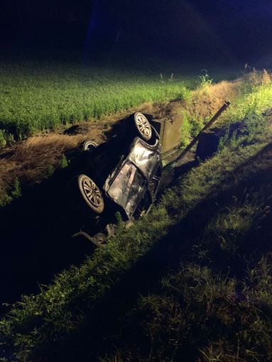 Rosasco: le immagini dell'incidente a Cascina Fallosa