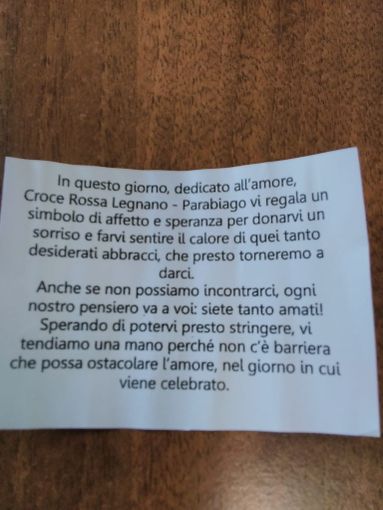 Fondazione Mantovani per la festa di san Valentino un cesto di letterine dai volontari della Croce Rossa Parabiago-Legnano per tutti i residenti Fondazione Mantovani per la festa di san Valentino un cesto di letterine dai volontari della Croce Rossa Parabiago-Legnano per tutti i residenti