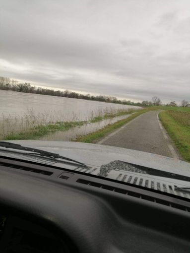Pieve del Cairo: il fiume Po è in piena straordinaria, superati gli 8 metri di altezza a Isola Sant'Antonio