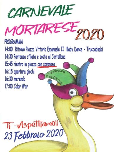 Mortara, tutti in maschera per il carnevale. Definito il programma per l’evento del 23 febbraio