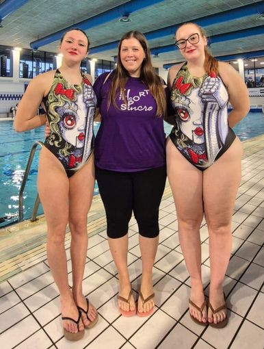 Le sincronette dell'H2Sport Vigevano in scena ai campionati italiani