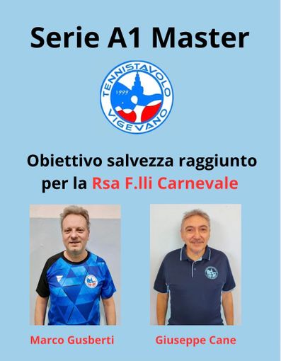 Tennistavolo: serie A1 Master, il concentramento di Sarentino regala la salvezza al TT Vigevano 1999