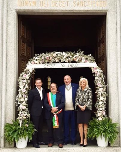 Gambolò, domenica scorsa la cittadinanza ha ringraziato don Paolo Nagari per i suoi 11 anni nella città del borlotto