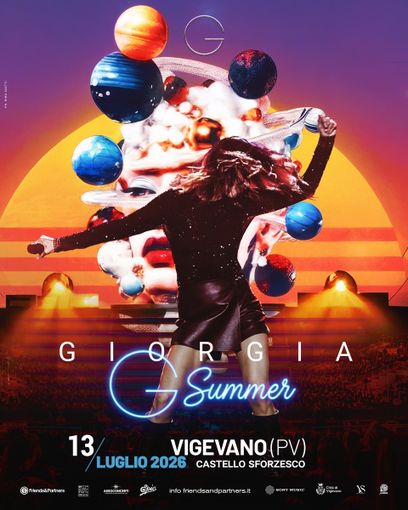 Vigevano, il tour "G-Summer" di Giorgia parte dal castello Sforzesco
