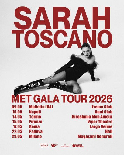 Musica: Sarah Toscano annuncia il Met Gala tour, in partenza da maggio 2026 Musica: Sarah Toscano annuncia il Met Gala tour, in partenza da maggio 2026