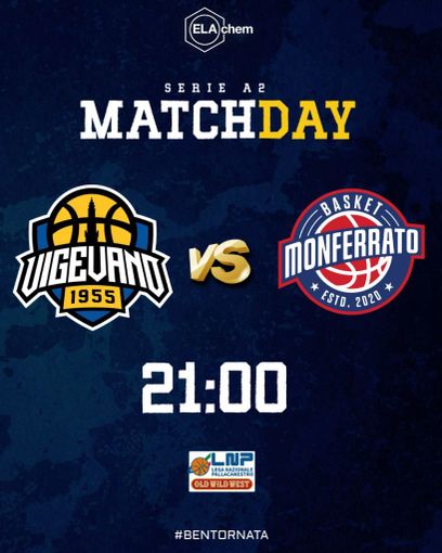 Basket A2, stasera l’Elachem Vigevano all’assalto di Monferrato Basket A2, stasera l’Elachem Vigevano all’assalto di Monferrato