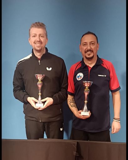 Tennistavolo: torneo open doppio over 500M - 50F, piazza d’onore per la coppia Elefante-Cerutti Tennistavolo: torneo open doppio over 500M - 50F, piazza d’onore per la coppia Elefante-Cerutti