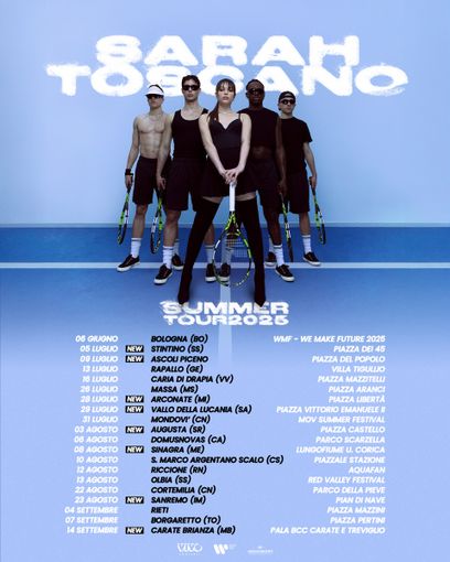 Musica, la cantante vigevanese Sarah Toscano aggiunge nuove date al tour estivo 2025