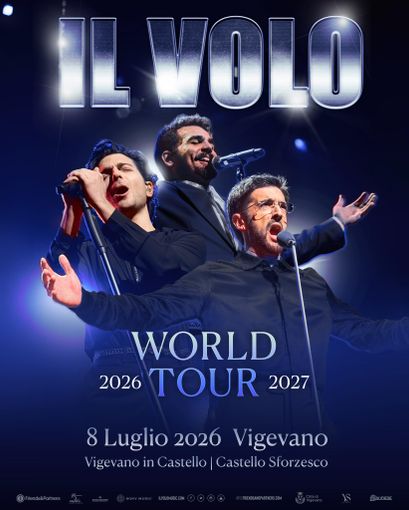 Musica, Il world tour 2026-2027 de Il Volo passa da Vigevano