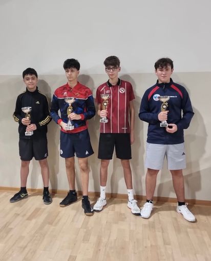 Tennistavolo: torneo regionale giovanile, brilla Christian Sassi, autore di un’impresa contro l’ex Deleraico
