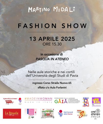 Pavia, Martino Midali partecipa a "Pasqua in Ateneo" con la sfilata delle sue donne "normali" Pavia, Martino Midali partecipa a "Pasqua in Ateneo" con la sfilata delle sue donne "normali"