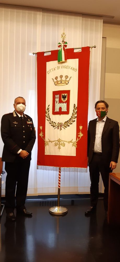 Vigevano: il sindaco Ceffa ha ricevuto in comune il comandante provinciale dei Carabinieri