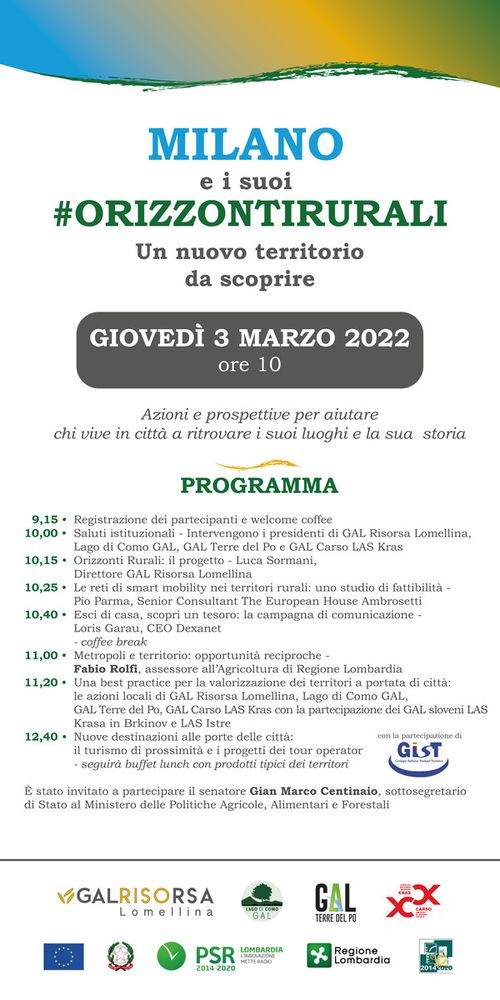 Un nuovo territorio nel segno del turismo di prossimità: a Milano l’evento su risultati e prospettive del progetto “Orizzonti Rurali”