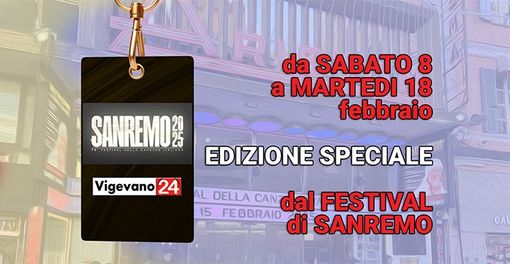 Da sabato 8 a martedì 18 febbraio, Vigevano24 direttamente dal Festival di Sanremo Da sabato 8 a martedì 18 febbraio, Vigevano24 direttamente dal Festival di Sanremo