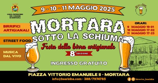 “Mortara sotto la schiuma”, ottava edizione per l'evento promosso da Beerinba “Mortara sotto la schiuma”, ottava edizione per l'evento promosso da Beerinba
