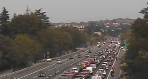 La situazione in A8 intorno alle 10.45 di oggi immortalata dalle webcam di Autostrade per l'Italia La situazione in A8 intorno alle 10.45 di oggi immortalata dalle webcam di Autostrade per l'Italia