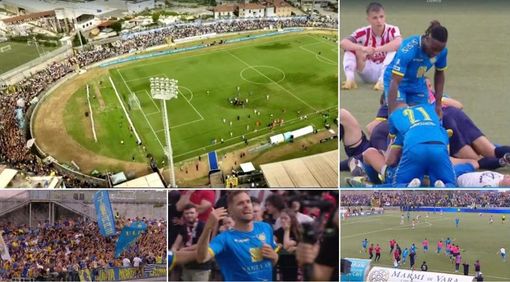 Carrarese dura come il marmo: vola in serie B dopo 76 anni e fa la storia