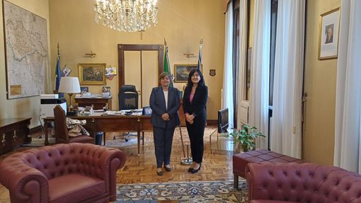 Il prefetto Francesca De Carlini riceve il nuovo presidente del tribunale di Pavia