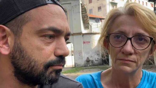(L'influencer vigevanese Giuseppe Mercurio con la signora Anna Maria) (L'influencer vigevanese Giuseppe Mercurio con la signora Anna Maria)