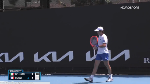 Bellucci non ce l'ha fatta a passare il primo turno, ma l'Australian Open è suo